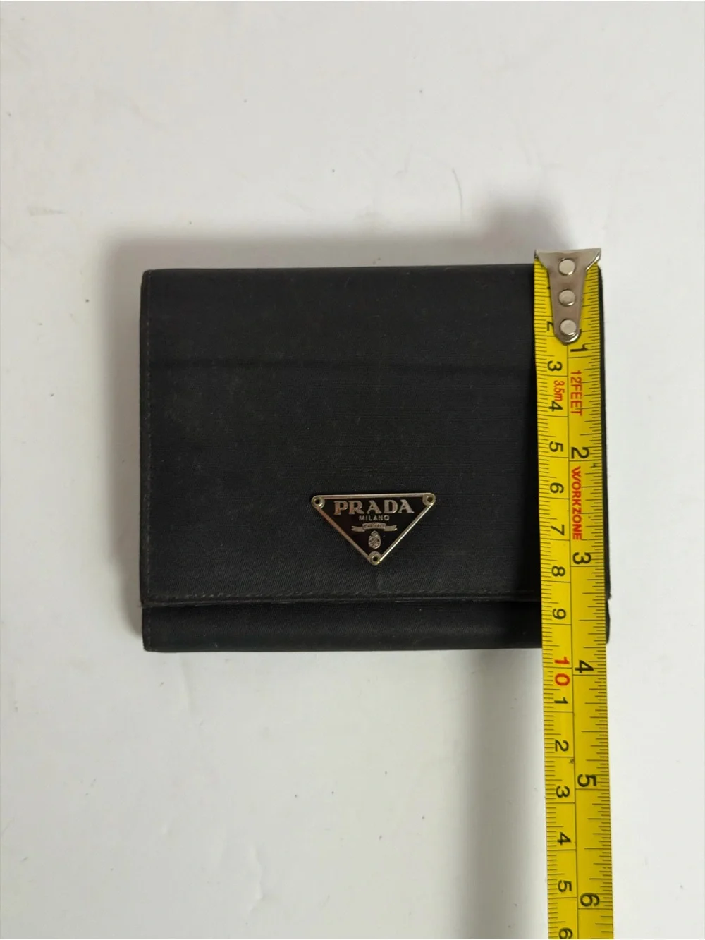 Prada Tessuto Compact Black Nylon Wallet